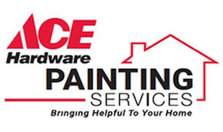 ACE HARDWARE PAINTING SERVICES BRINGING HELPFUL TO YOUR HOME logo