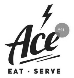 ACE NO. 11 EAT · SERVE logo