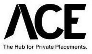 ACE THE HUB FOR PRIVATE PLACEMENTS. logo