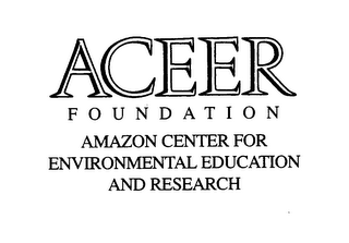 ACEER FOUNDATION AMAZON CENTER FOR ENVIRONMENTAL EDUCATION AND RESEARCH logo