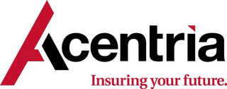 ACENTRIA INSURING YOUR FUTURE.