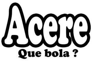 ACERE QUE BOLA? logo