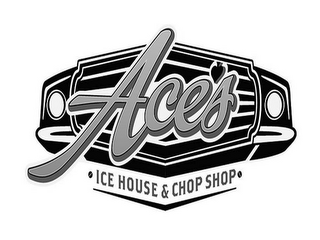 ACES ICE HOUSE & CHOP SHOP logo
