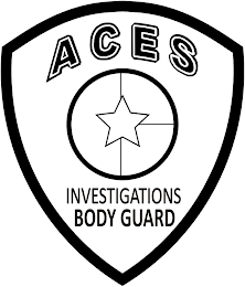 ACES INVESTIGATIONS BODY GUARD logo