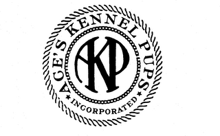 ACE'S KENNEL PUPS INCORPORATED AKP logo