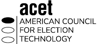 ACET AMERICAN COUNCIL FOR ELECTION TECHNOLOGY logo