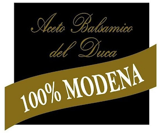 ACETO BALSAMICO DEL DUCA 100% MODENA logo