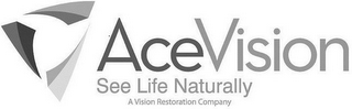 ACEVISION SEE LIFE NATURALLY A VISION RESTORATION COMPANY