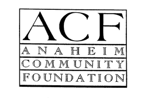 ACF ANAHEIM COMMUNITY FOUNDATION logo