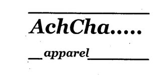 ACHCHA..... APPAREL logo