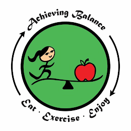 ACHIEVING BALANCE EAT · EXERCISE · ENJOY logo