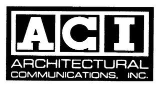 ACI ARCHITECTURAL COMMUNICATIONS, INC. logo