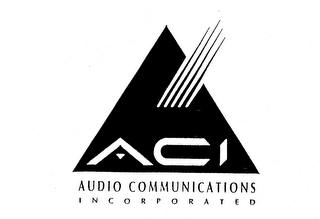 ACI AUDIO COMMUNICATIONS INCORPORATED logo