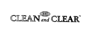 ACI CLEAN AND CLEAR logo