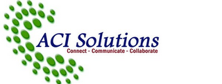 ACI SOLUTIONS CONNECT - COMMUNICATE - COLLABORATE logo