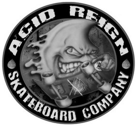 ACID REIGN SKATE BOARD COMPANY ACID REIGN ACID REIGN ACID REIGN SKATE BOARD COMPANY logo