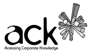 ACK ACCESSING CORPORATE KNOWLEDGE logo