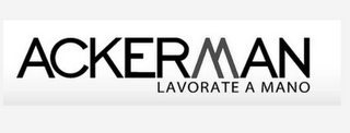 ACKERMAN LAVORATE A MANO logo