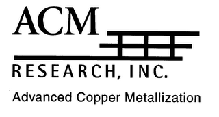 ACM RESEARCH, INC. ADVANCED COPPER METALIZATION logo