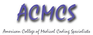 ACMCS AMERICAN COLLEGE OF MEDICAL CODING SPECIALISTS logo