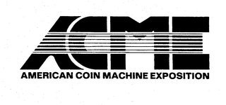ACME AMERICAN COIN MACHINE EXPOSITION logo