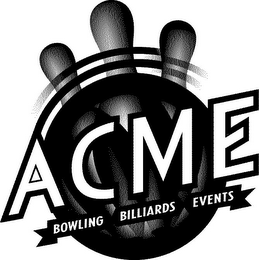 ACME BOWLING BILLIARDS EVENTS logo