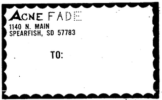 ACNE FADE logo