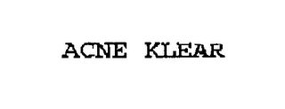 ACNE KLEAR logo