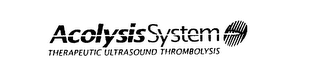ACOLYSIS SYSTEM THERAPEUTIC ULTRASOUND THROMBOLYSIS logo