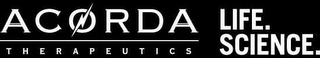 ACORDA THERAPEUTICS LIFE. SCIENCE. logo