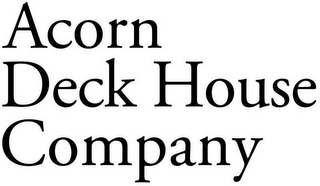 ACORN DECK HOUSE COMPANY logo