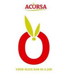 ACORSA O YOUR OLIVE BAR IN A JAR logo