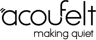 ACOUFELT MAKING QUIET logo
