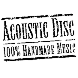 ACOUSTIC DISC 100% HANDMADE MUSIC logo