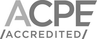 ACPE /ACCREDITED/ logo