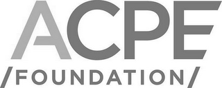 ACPE /FOUNDATION/ logo