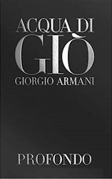 ACQUA DI GIÒ GIORGIO ARMANI PROFONDO logo
