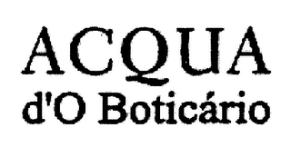 ACQUA D'O BOTICARIO