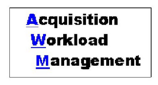 ACQUISITION WORKLOAD MANAGEMENT logo