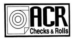 ACR CHECKS & ROLLS logo