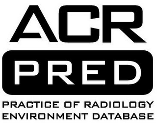 ACR PRED PRACTICE OF RADIOLOGY ENVIRONMENT DATABASE logo