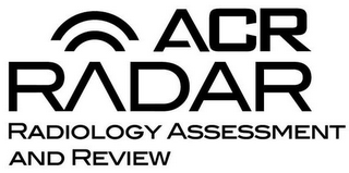 ACR RADAR RADIOLOGY ASSESSMENT AND REVIEW logo