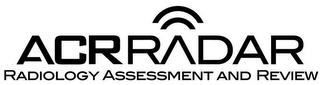ACR RADAR RADIOLOGY ASSESSMENT AND REVIEW logo