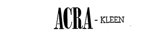 ACRA-KLEEN logo