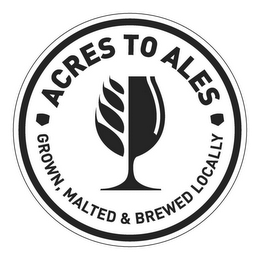 ACRES TO ALES GROWN, MALTED & BREWED LOCALLY logo