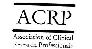 ACRP ASSOCIATION OF CLINICAL RESEARCH PROFESSIONALS logo