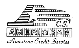 AC.S. AMERICAN CREDIT SERVICE AMERIGRAM logo