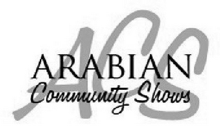 ACS ARABIAN COMMUNITY SHOWS logo