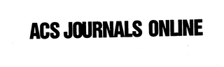 ACS JOURNALS ONLINE