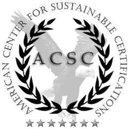ACSC AMERICAN CENTER FOR SUSTAINABLE CERTIFICATIONS logo